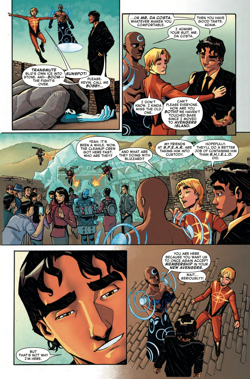 Illustration for article titled Exclusive Marvel preview: The New Universe is college for Starbrand & Nightmask